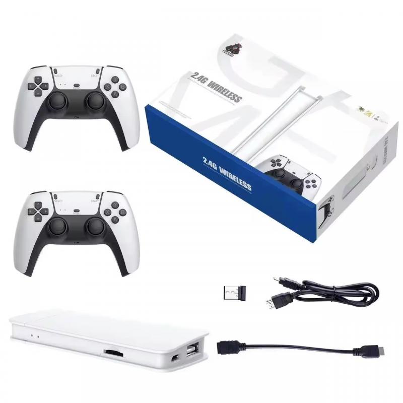 2026 M15 Retro Game TV Stick | 64GB 20000+ Classic Games | Dual Wireless Controllers | TPD-GC2026-M15