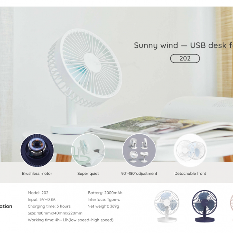 Mini Portable USB Battery Outdoor/Indoor Office Bedroom Table Fan 3-Speed Hanging Standing Dual-Purpose for Car